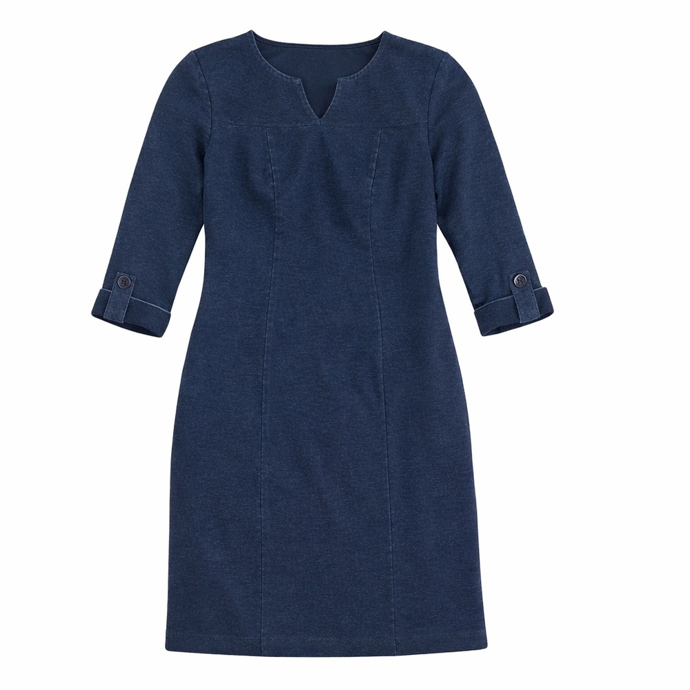 Boden Classic Ponte Notch Dress